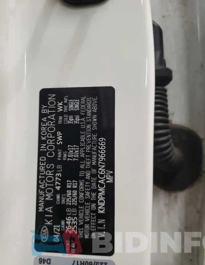 KNDPMCAC6N7966669 Photo# 14