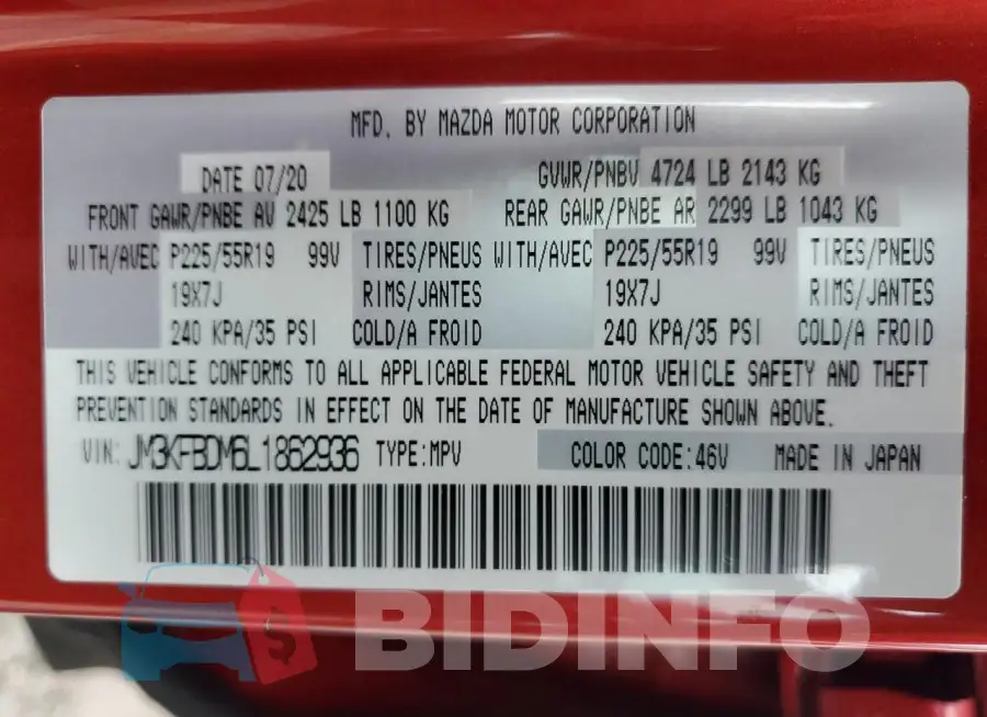 JM3KFBDM6L1862936 Photo# 13