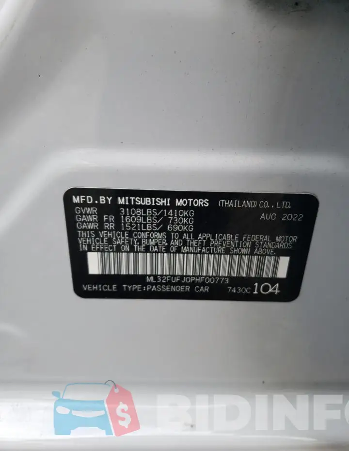 ML32FUFJ0PHF00773 Photo# 12