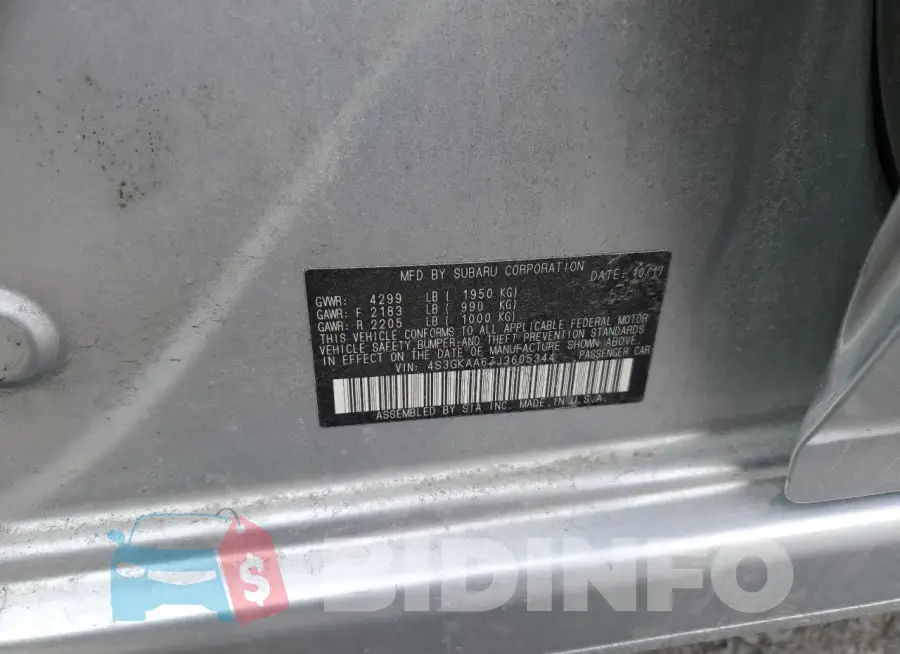 4S3GKAA67J3605344 Photo# 12