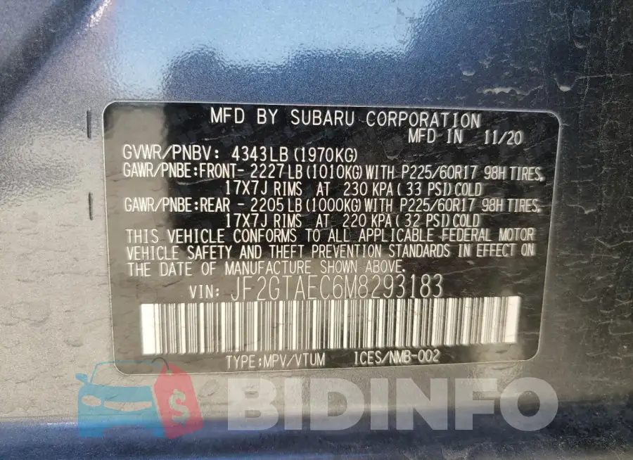 JF2GTAEC6M8293183 Photo# 13