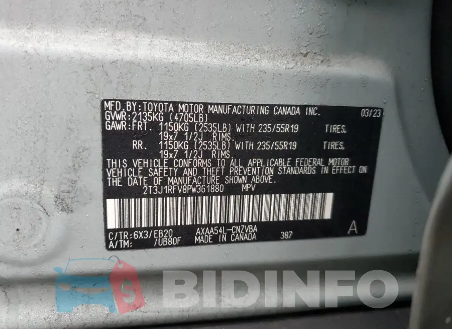 2T3J1RFV8PW361880 Photo# 13