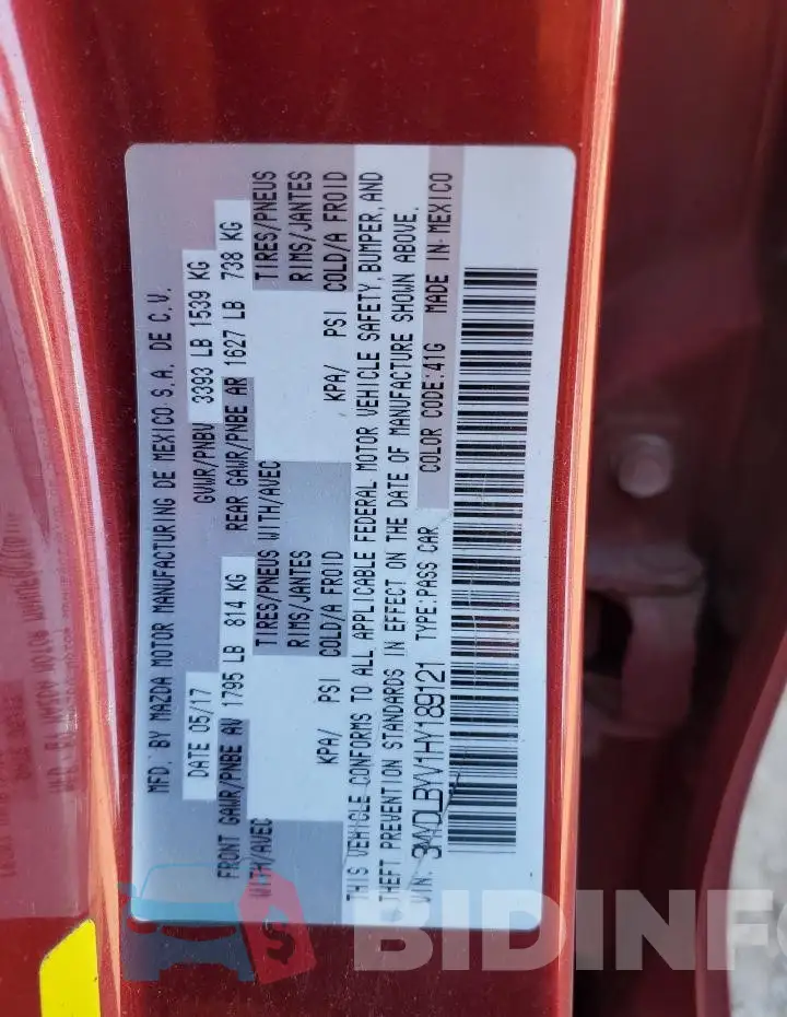 3MYDLBYV1HY189121 Photo# 12