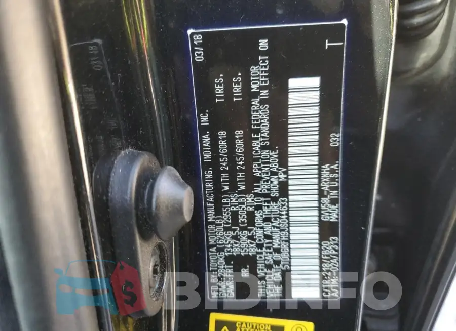 5TDBGRFH9JS044633 Photo# 13