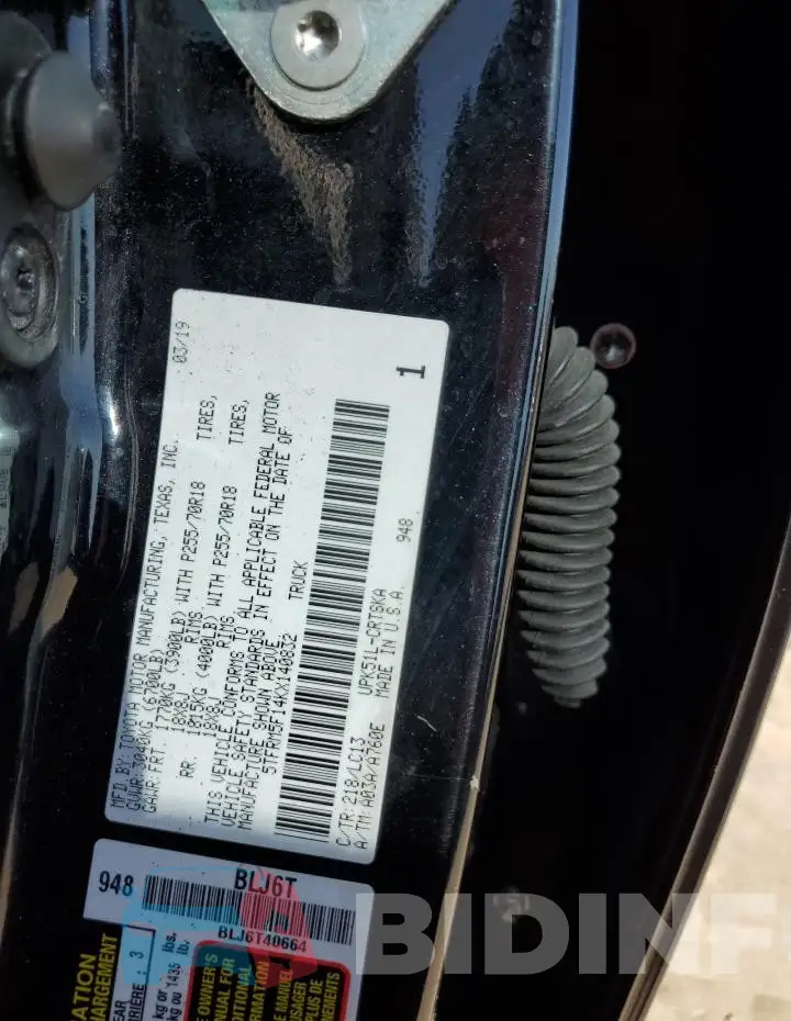 5TFRM5F14KX140832 Photo# 12