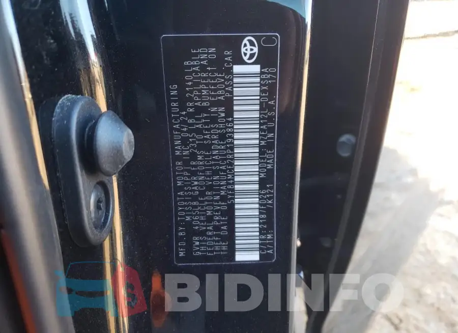 5YFB4MCE2RP193864 Photo# 12