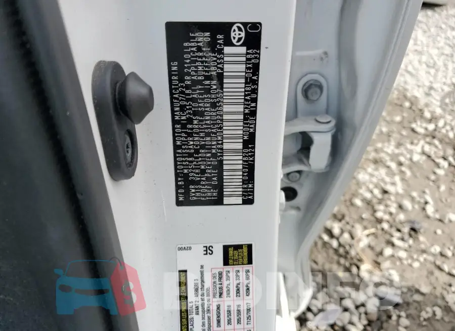 5YFB4MDE5PP065257 Photo# 12