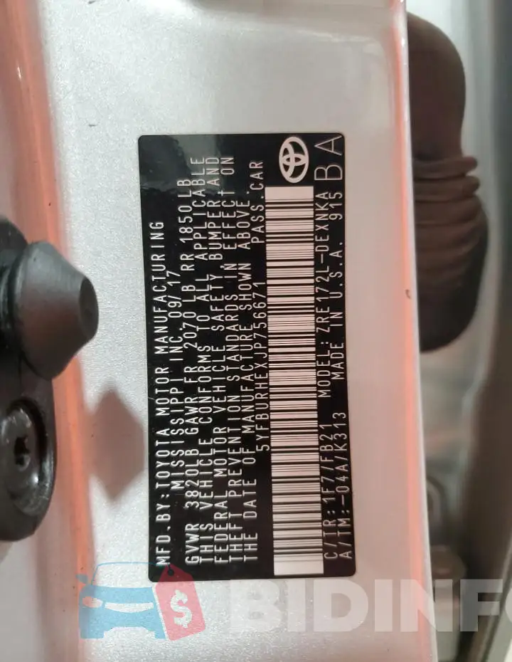 5YFBURHEXJP756671 Photo# 13