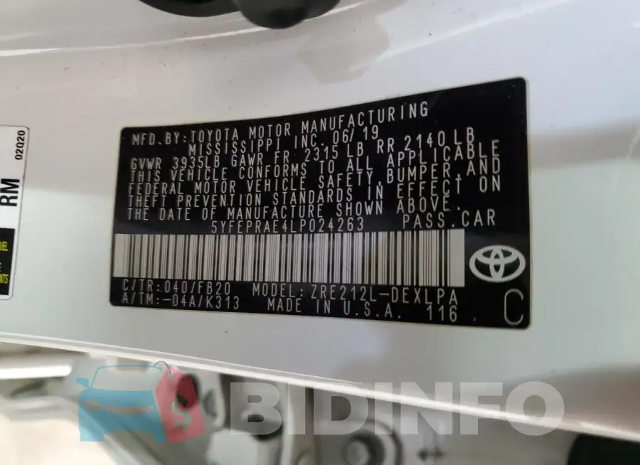 5YFEPRAE4LP024263 Photo# 12