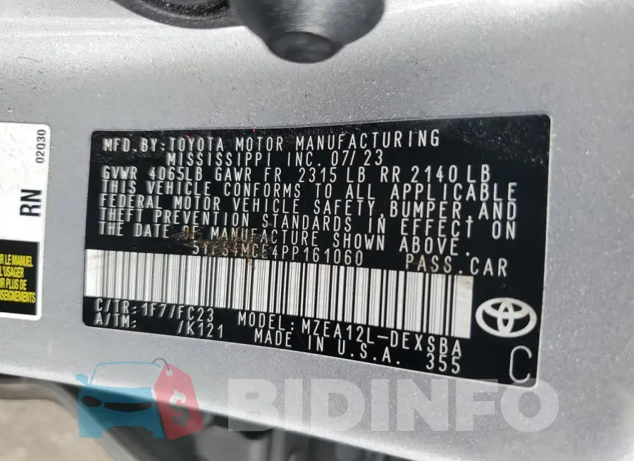5YFS4MCE4PP161060 Photo# 13