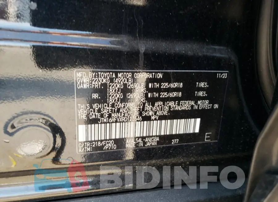 JTM16RFVXRD123546 Photo# 13