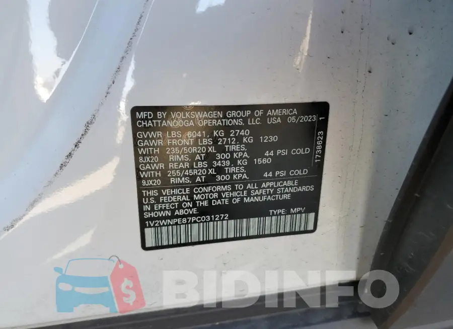 1V2WNPE87PC031272 Photo# 12