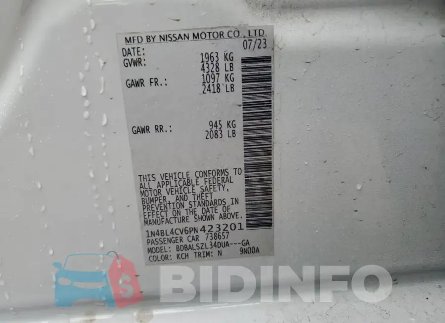 1N4BL4CV6PN423201 Photo# 12