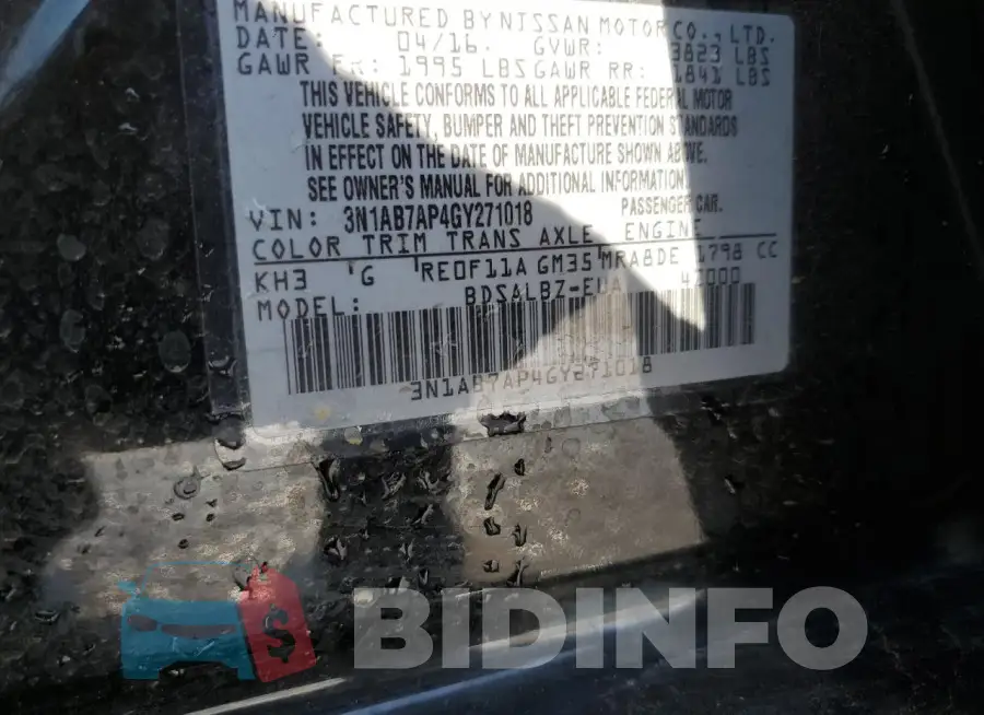 3N1AB7AP4GY271018 Photo# 12