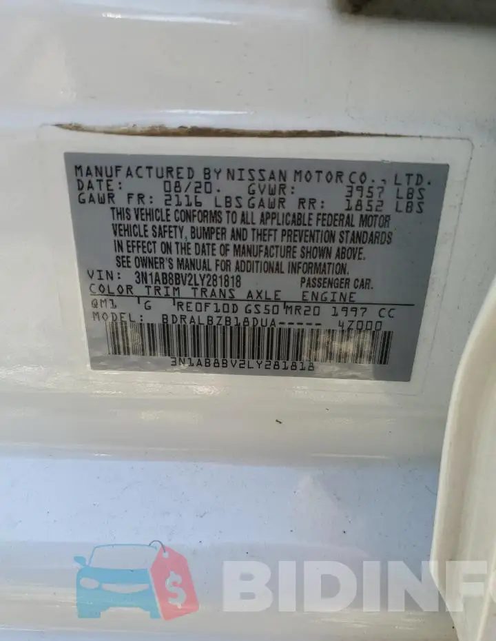 3N1AB8BV2LY281818 Photo# 13