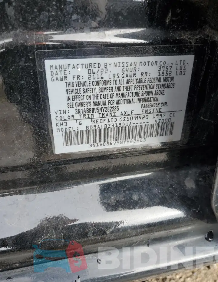 3N1AB8BV5NY282285 Photo# 12