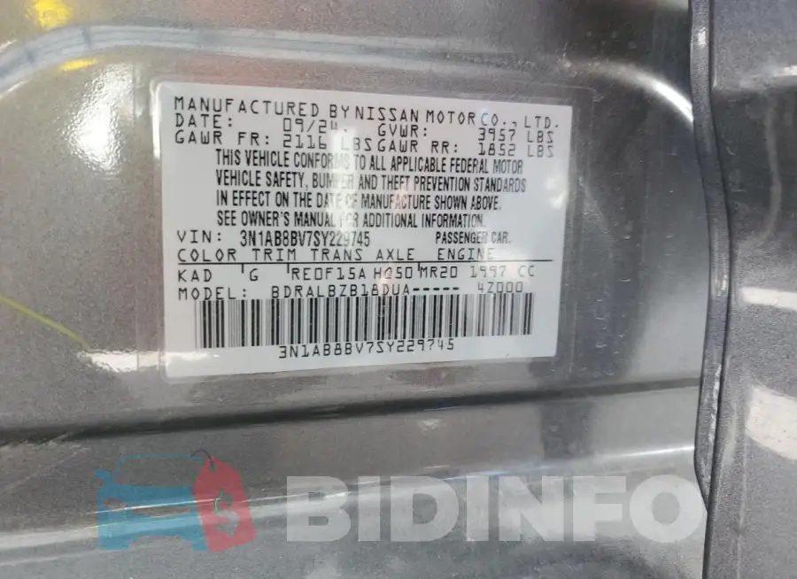 3N1AB8BV7SY229745 Photo# 13