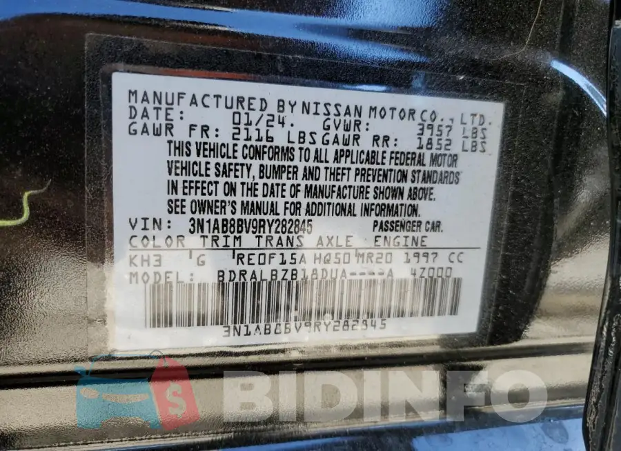 3N1AB8BV9RY282845 Photo# 12