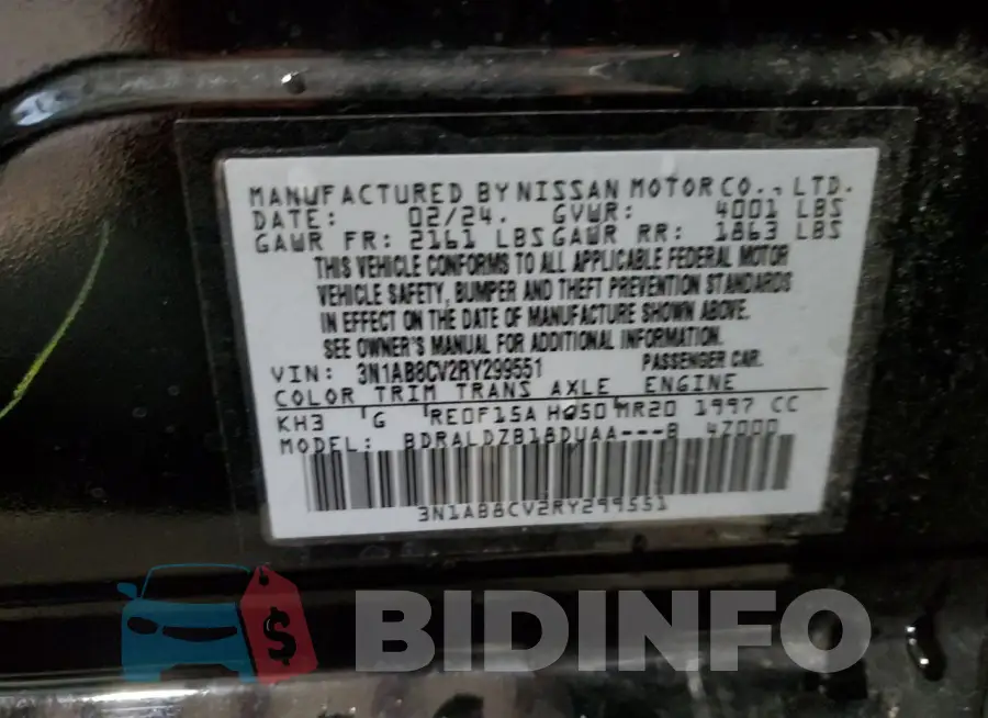 3N1AB8CV2RY299551 Photo# 13
