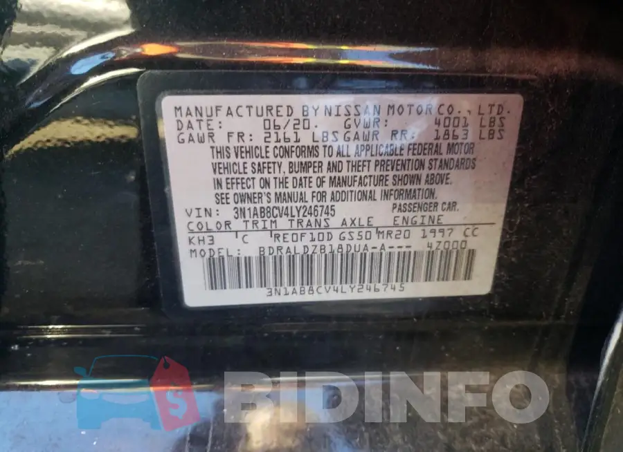 3N1AB8CV4LY246745 Photo# 12