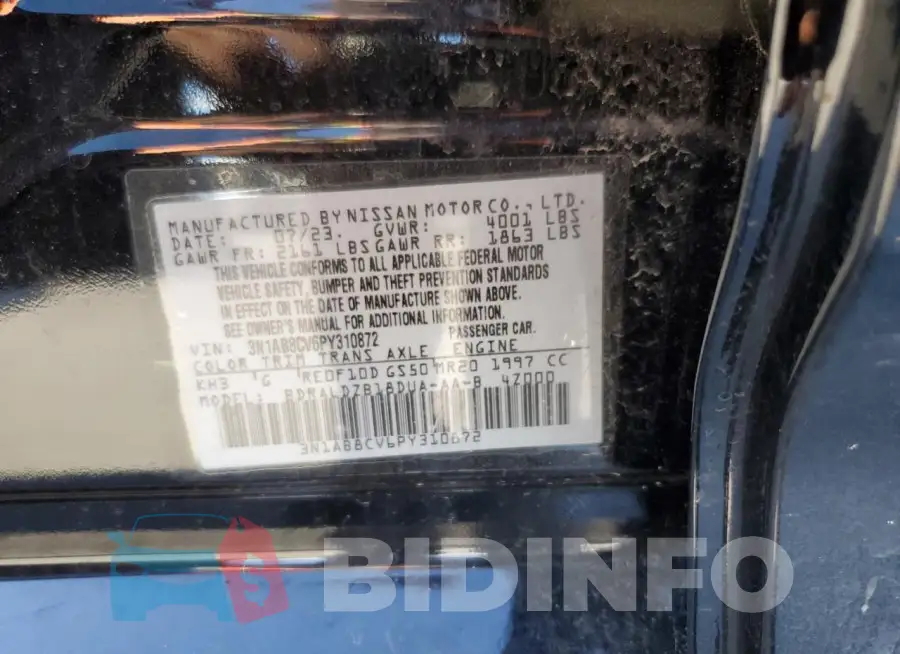 3N1AB8CV6PY310872 Photo# 12