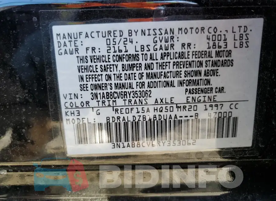 3N1AB8CV6RY353062 Photo# 12