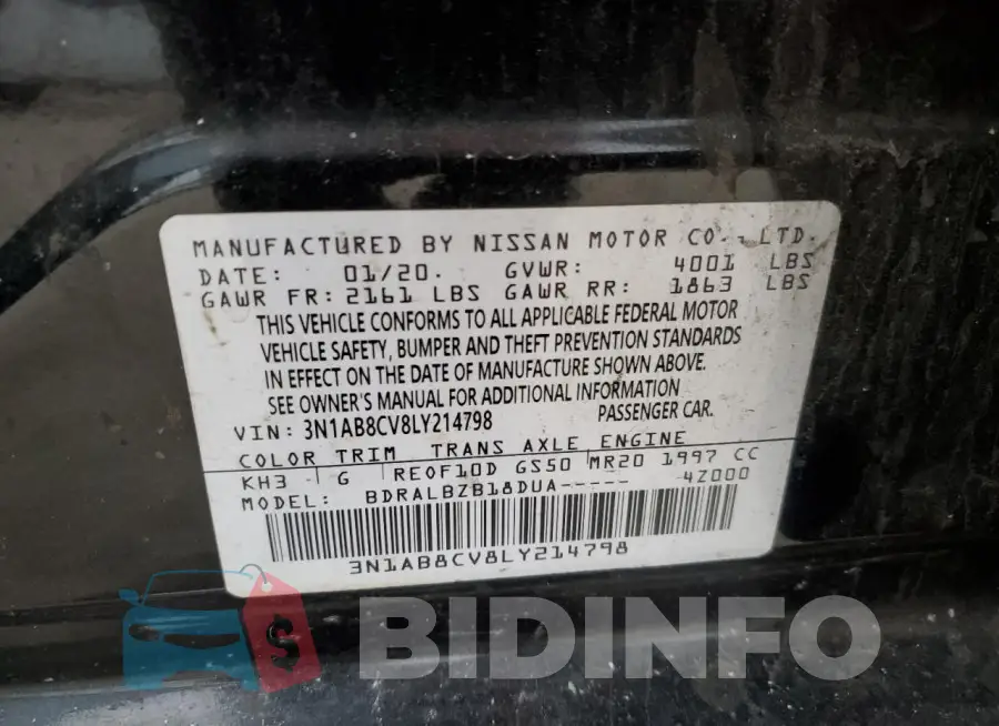3N1AB8CV8LY214798 Photo# 12