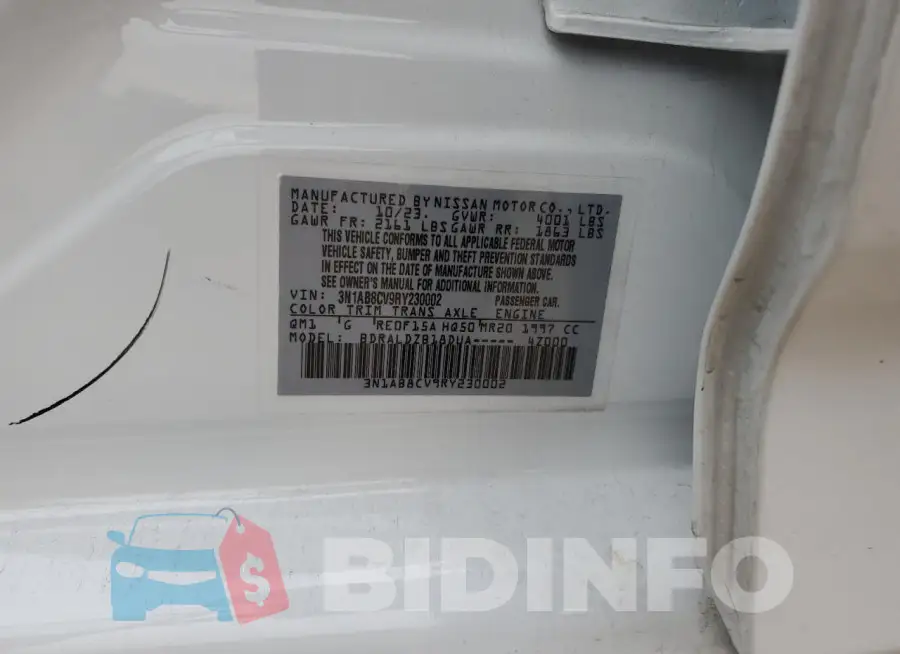 3N1AB8CV9RY230002 Photo# 12