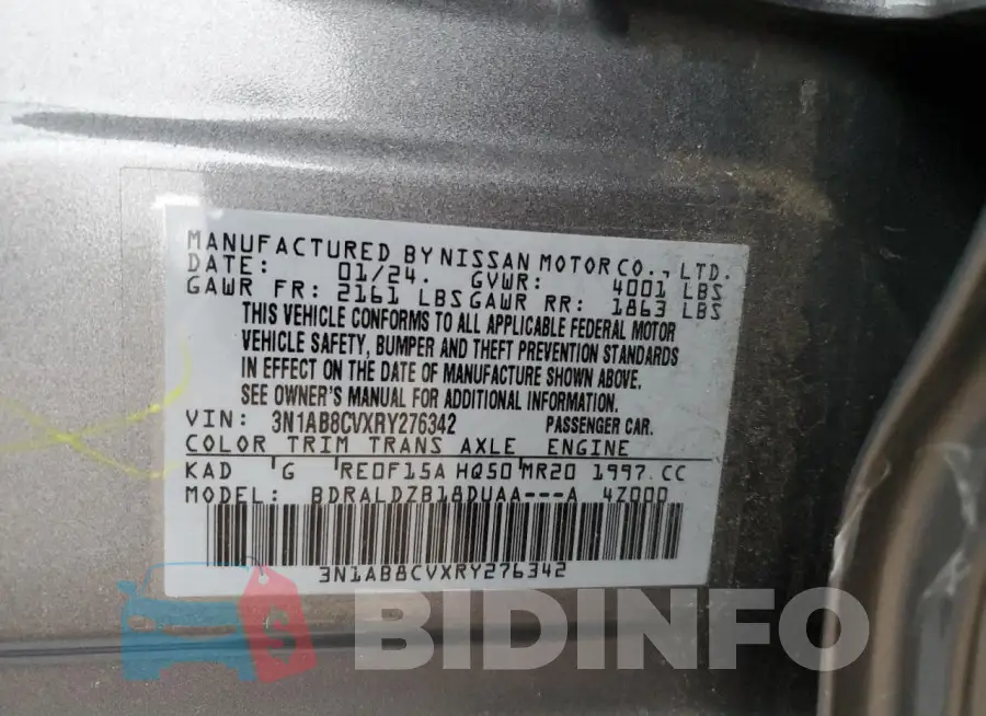 3N1AB8CVXRY276342 Photo# 12