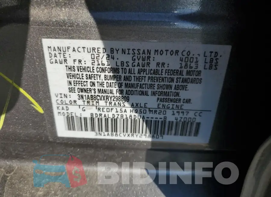 3N1AB8CVXRY298809 Photo# 12