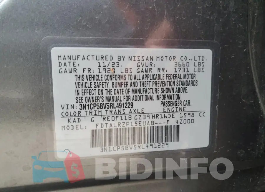 3N1CP5BV5RL491229 Photo# 12