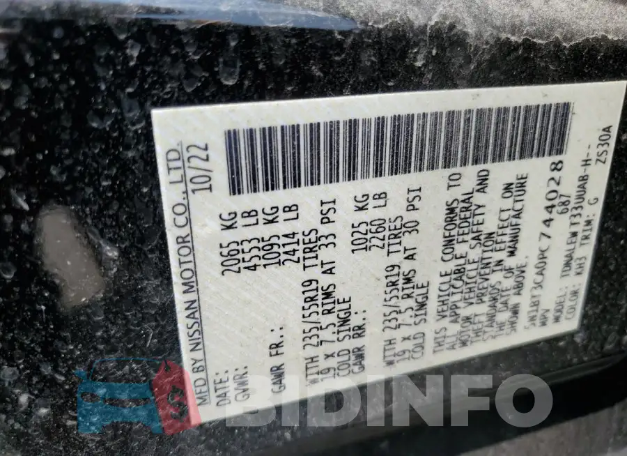 5N1BT3CA0PC744028 Photo# 14