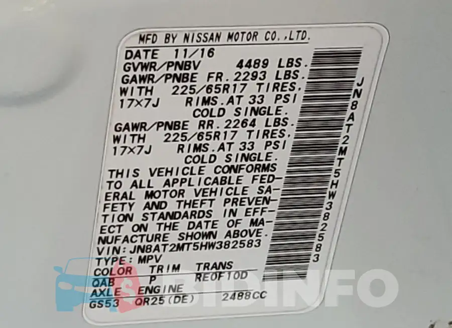 JN8AT2MT5HW382583 Photo# 13
