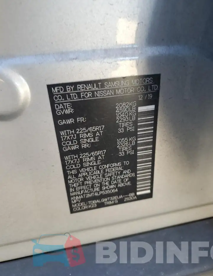 KNMAT2MT4LP535064 Photo# 13