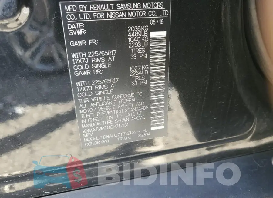KNMAT2MT8GP717131 Photo# 14
