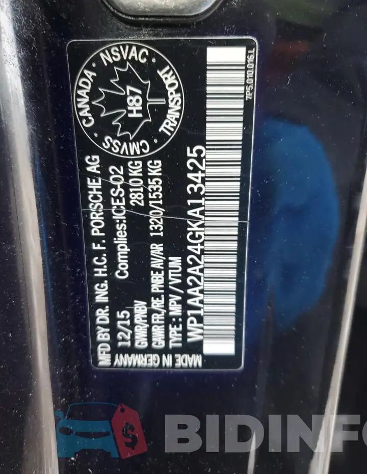 WP1AA2A24GKA13425 Photo# 14