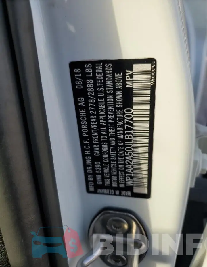WP1AA2A50JLB17700 Photo# 14