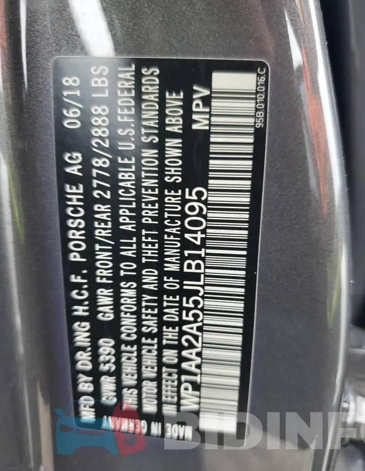 WP1AA2A55JLB14095 Photo# 13