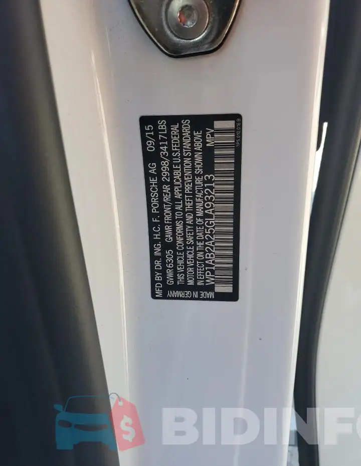 WP1AB2A25GLA93213 Photo# 13