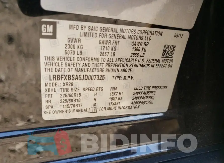 LRBFXBSA6JD007325 Photo# 13
