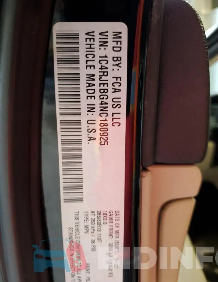 1C4RJEBG4NC180925 Photo# 13