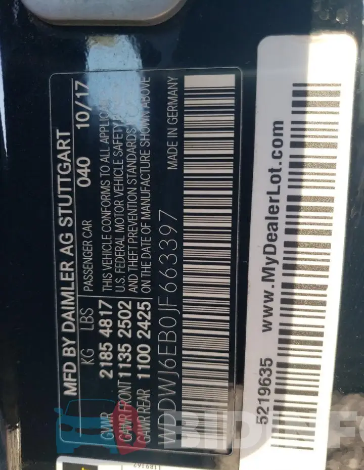 WDDWJ6EB0JF663397 Photo# 12