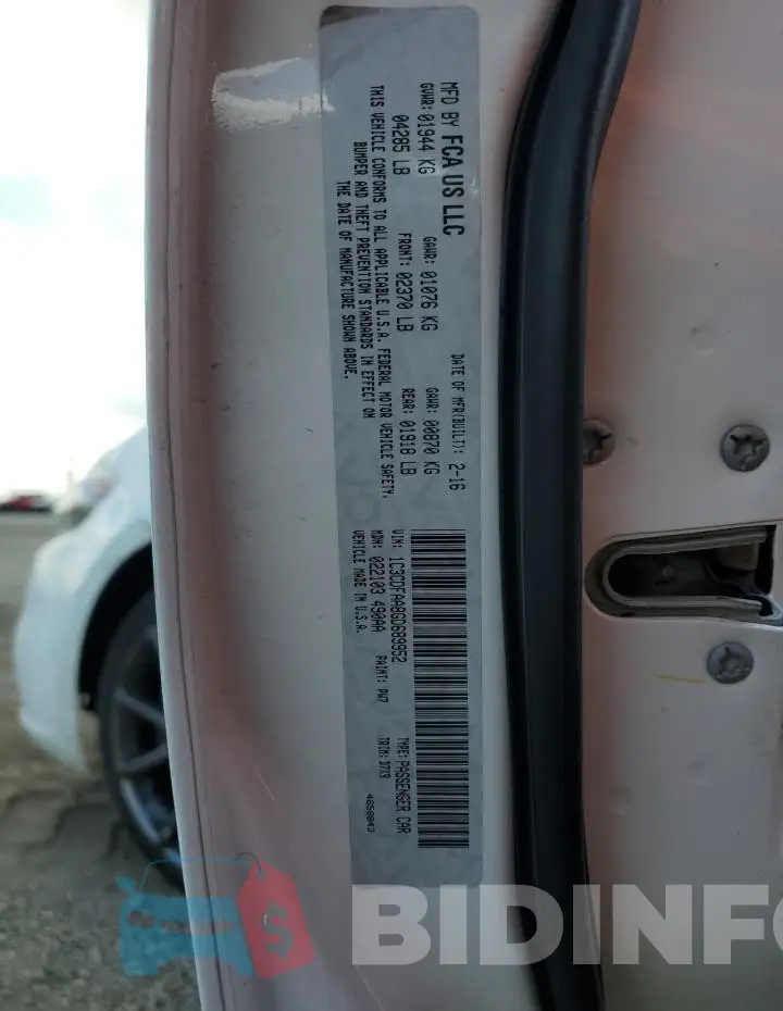 1C3CDFAA8GD689952 Photo# 12