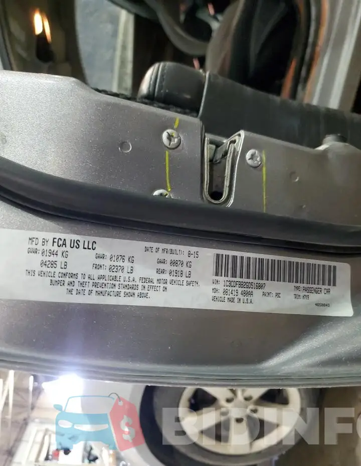 1C3CDFBB2GD516807 Photo# 13