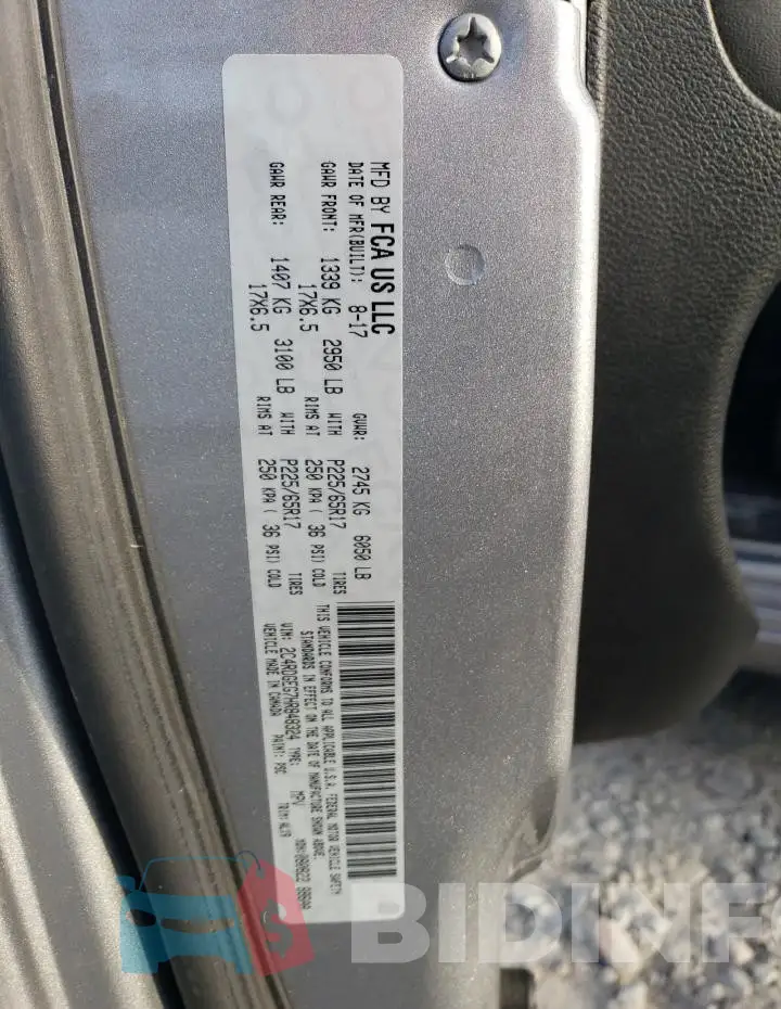 2C4RDGEG7HR848324 Photo# 12