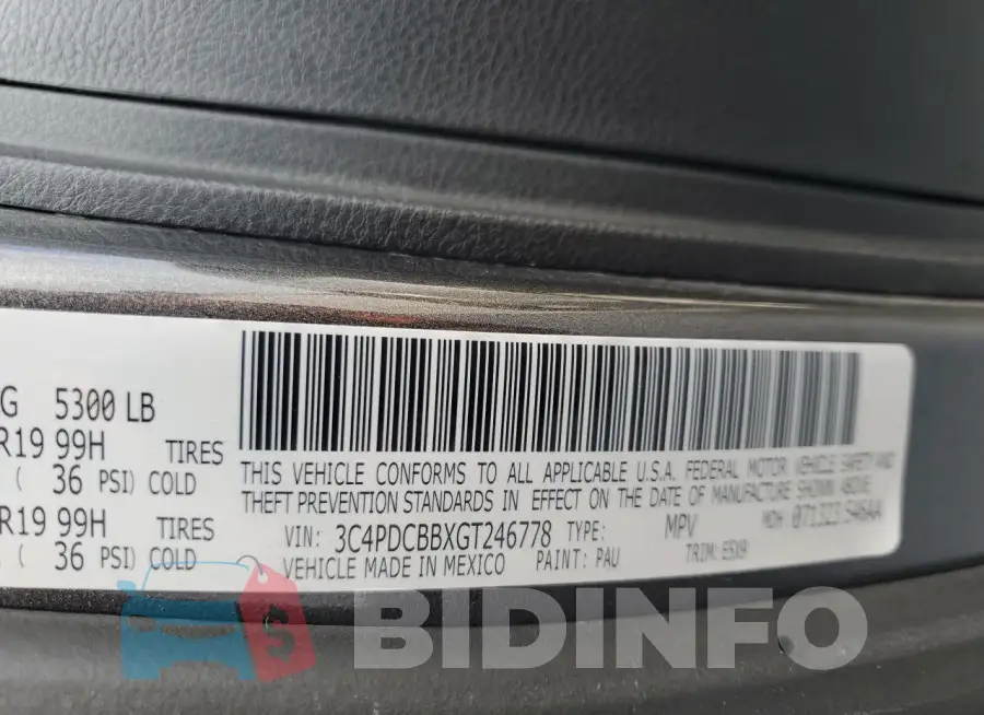 3C4PDCBBXGT246778 Photo# 12