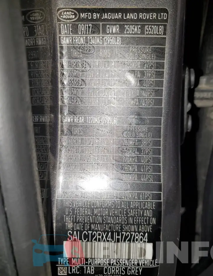 SALCT2RX4JH727864 Photo# 14