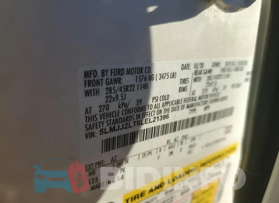 5LMJJ2LT6LEL21396 Photo# 13