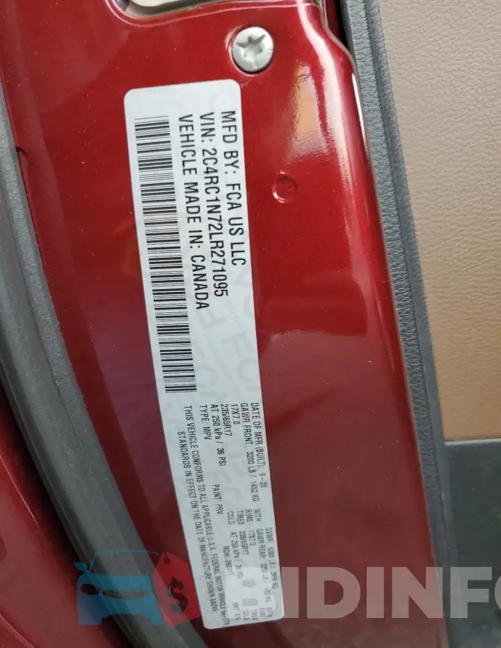 2C4RC1N72LR271095 Photo# 13
