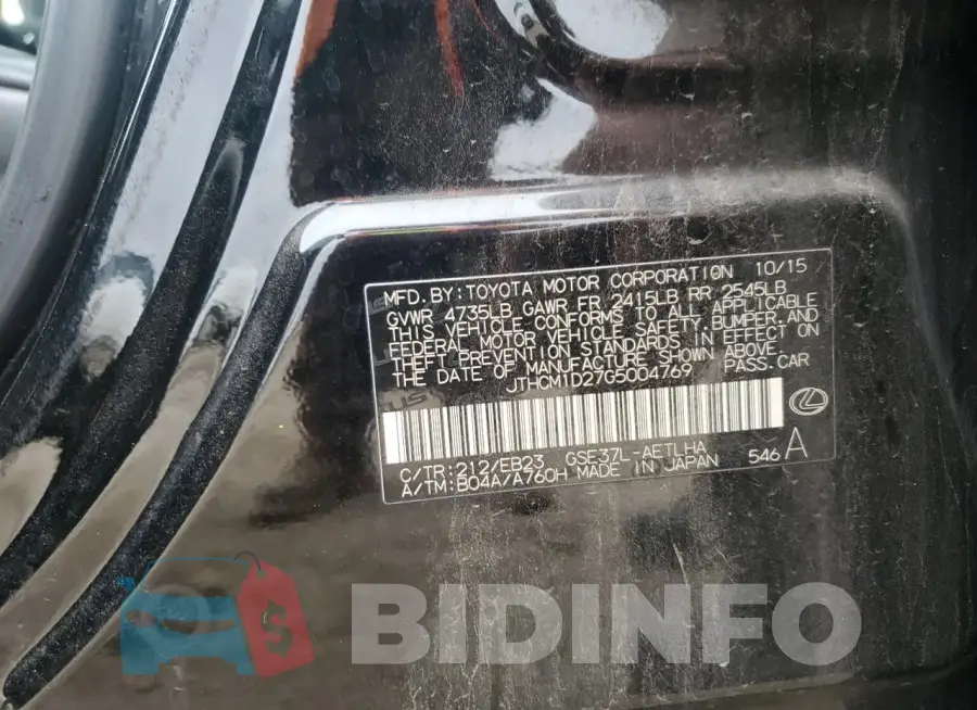 JTHCM1D27G5004769 Photo# 12